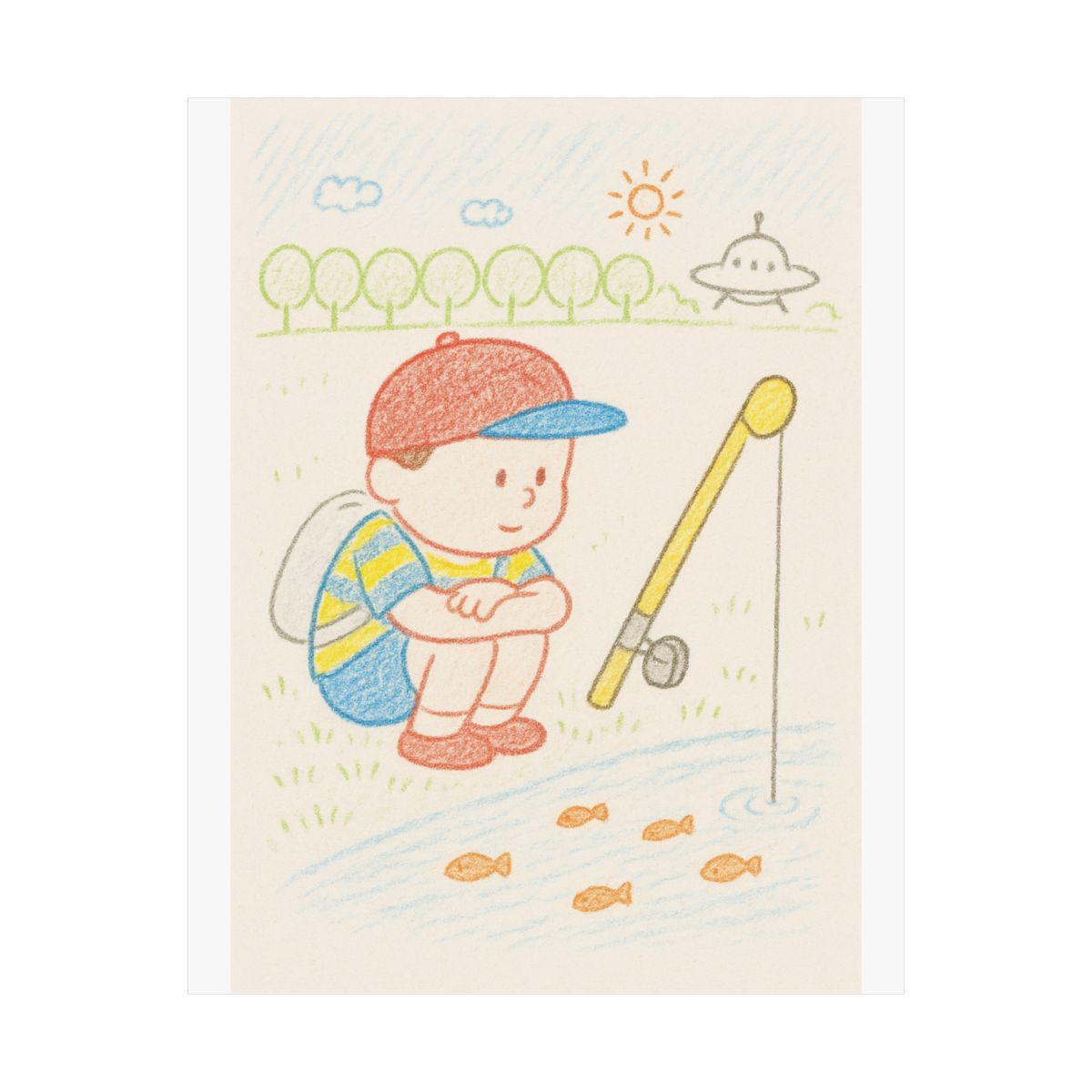 Tired of Adventure Poster | Keita Takahashi Wall Art Print