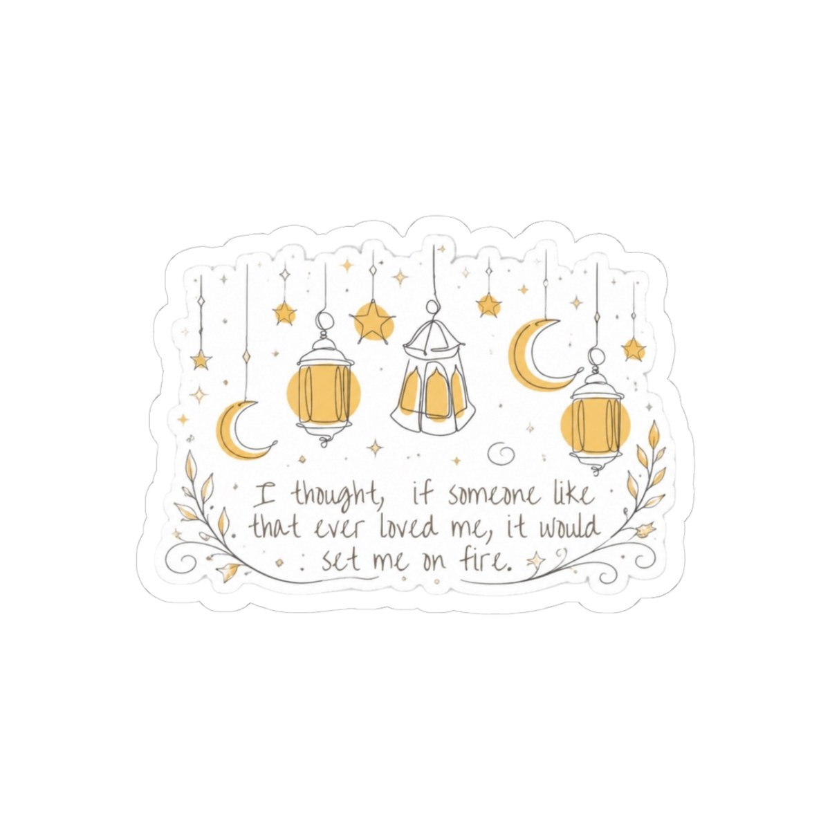Red White & Royal Blue Quote Charming Enemies-to-Lovers Fandom Sticker