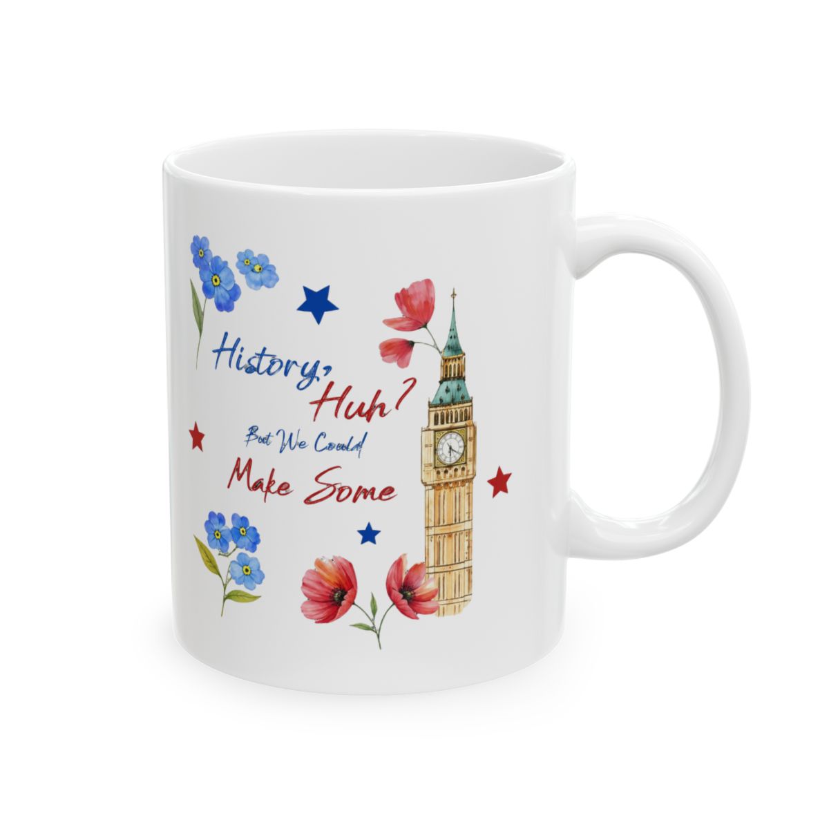 History Huh? Funny History Pun Ceramic Mug - Trivia Gift