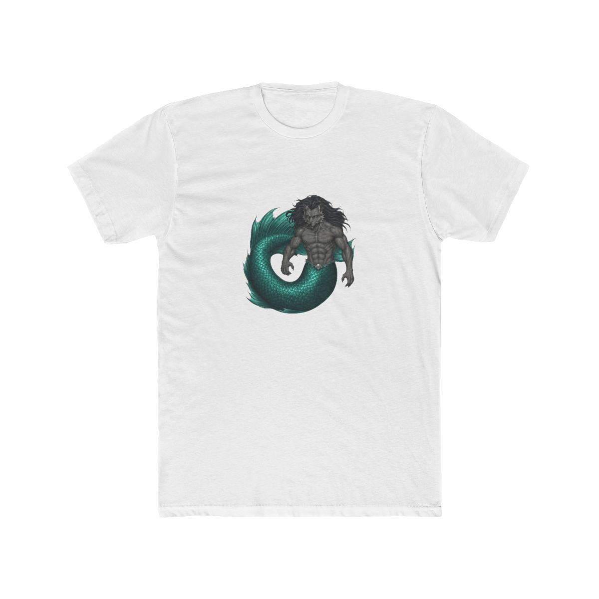 Wolf Mermaid Prince Fantasy T Shirt - Gamer Dreamer Gift