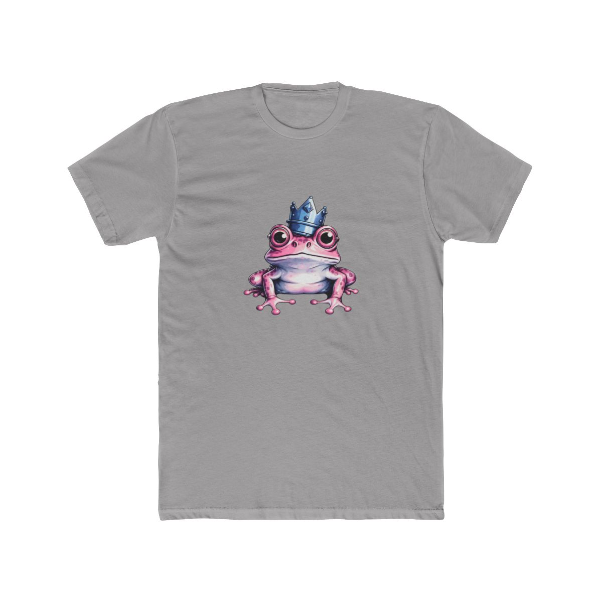 Cute Pink Frog with Crown Whimsical T Shirt - Frog Lover Gift