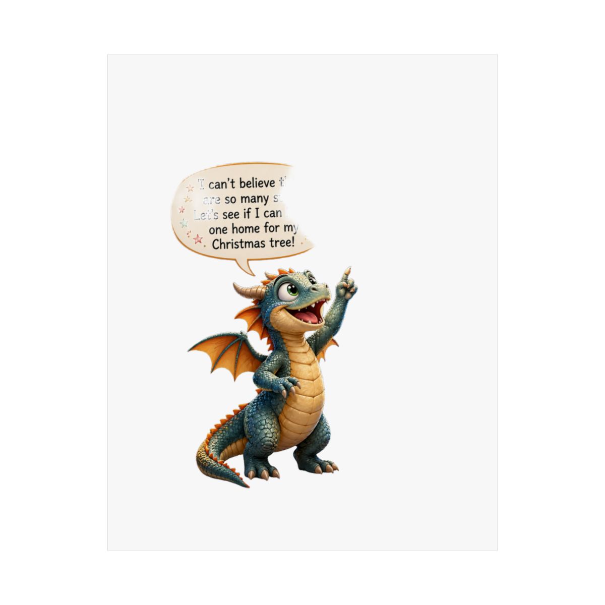 Boy Dragon Poem Poster | Whimsical Fantasy Wall Art Print