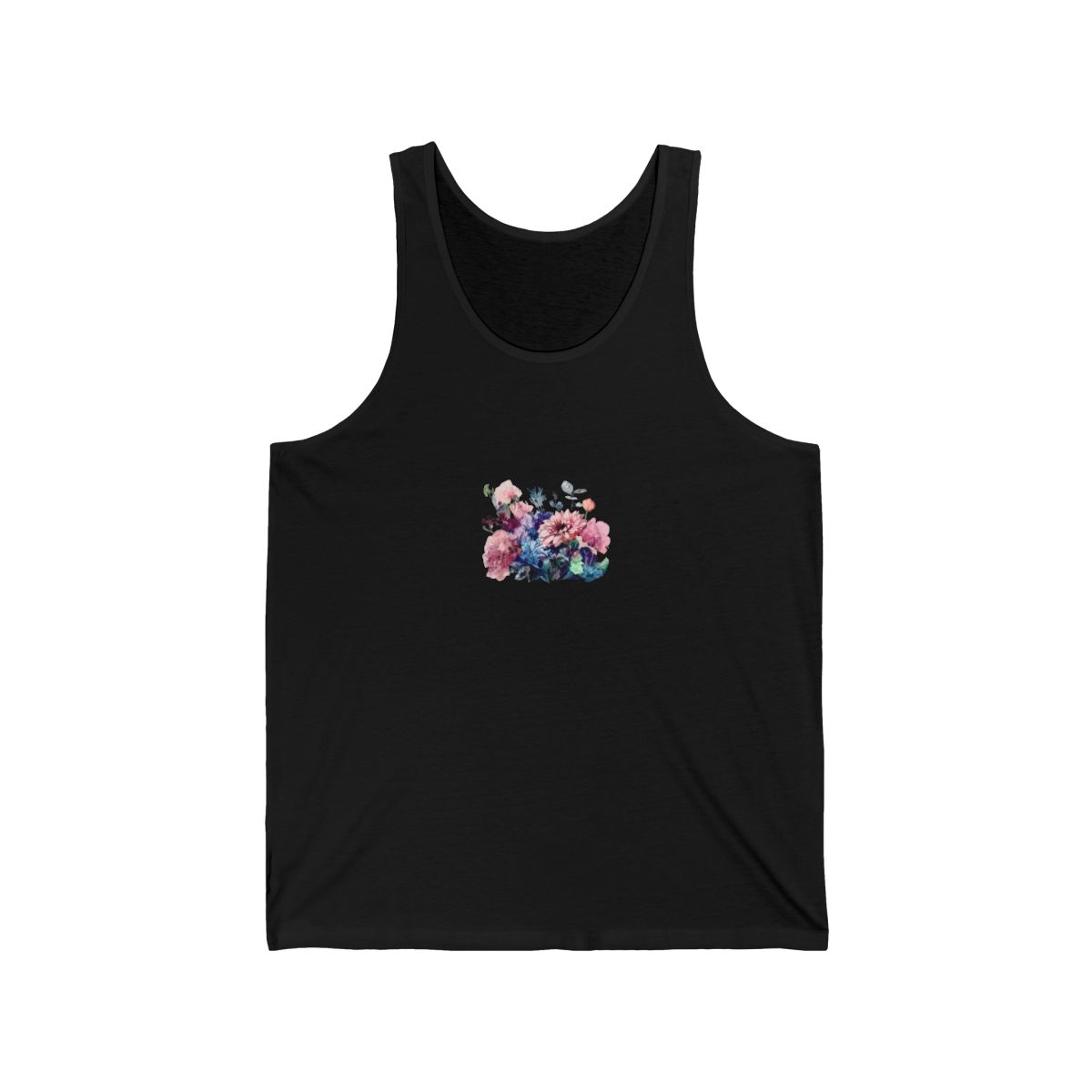 Watercolor Flowers Tank Top - Boho Garden Dreamer Essential