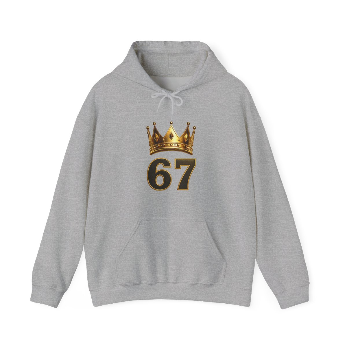 Vintage Crowned Baby 1967 Portrait Hoodie - Nostalgic Humor Gift