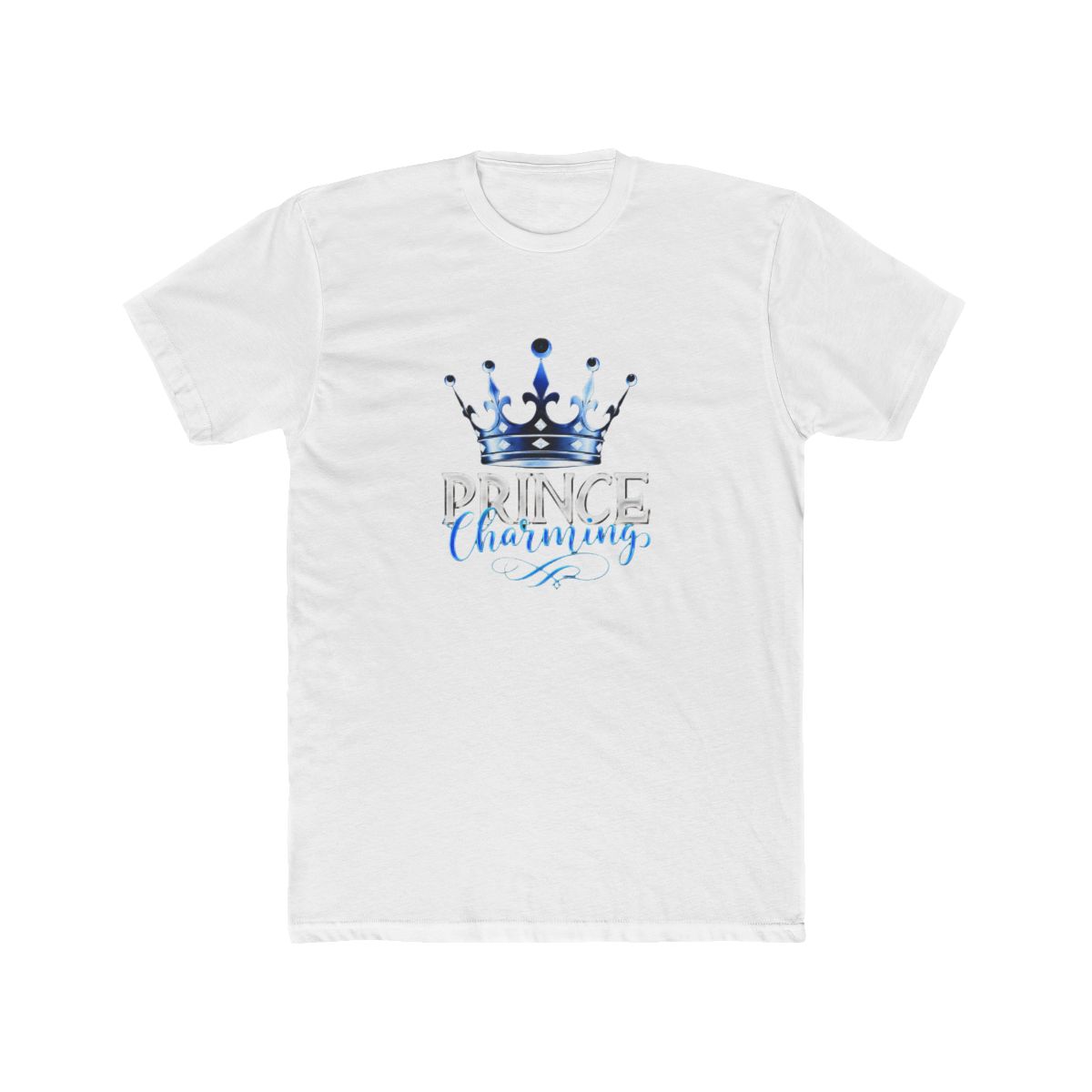 Prince Charming we love you! groovy blue crown dad T-Shirt