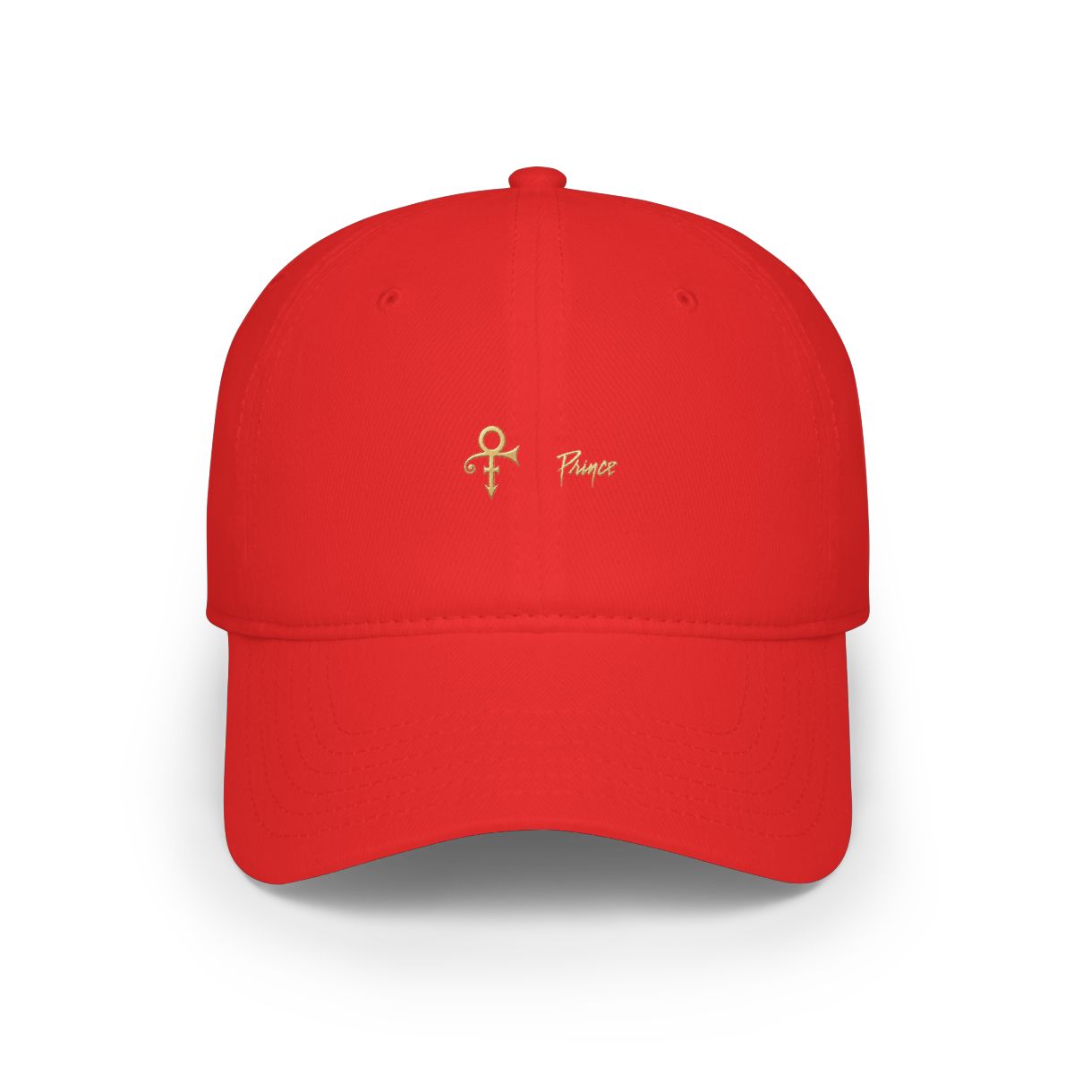 Prince Gold Symbol Baseball Cap Adjustable Black