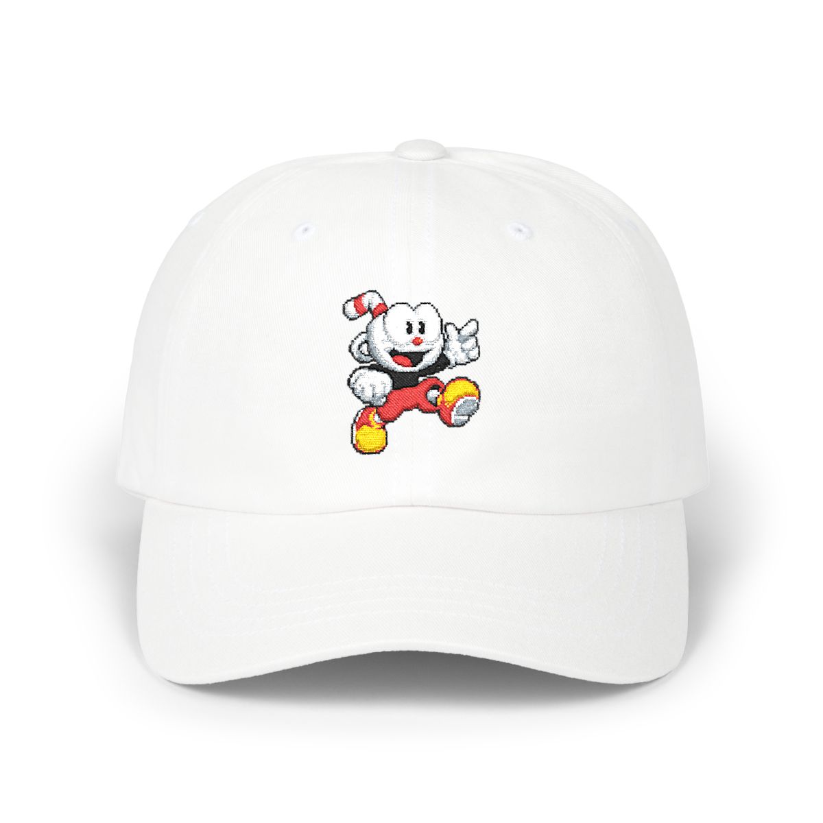 Mighty Cuphead Adventure Cuphead Dad Hat | Blue Prince